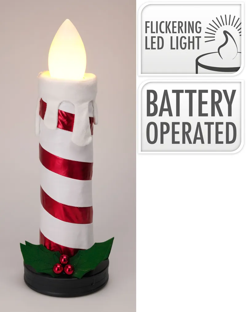 Kerze mit LED & Musik 60 cm