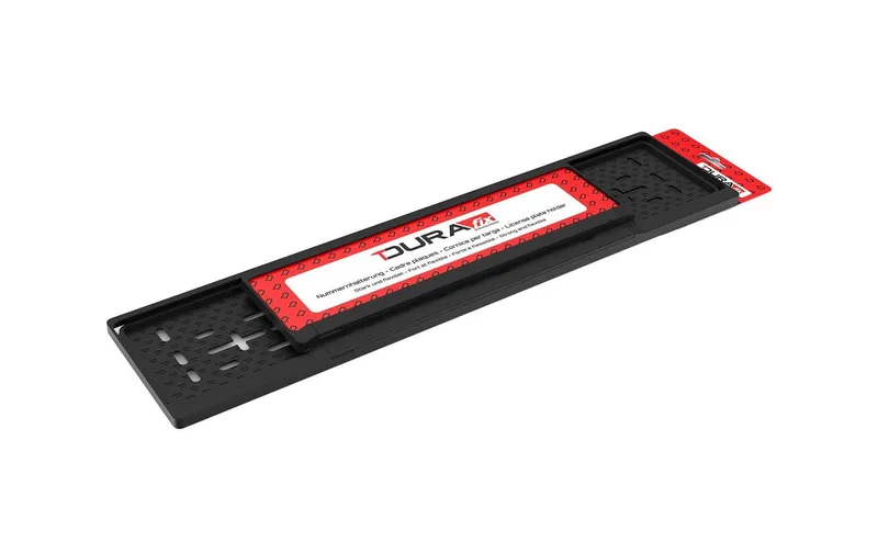 DURAfix Nummernrahmen-Set Kunststoff schwarz, 30 × 8 cm/50 × 11 cm
