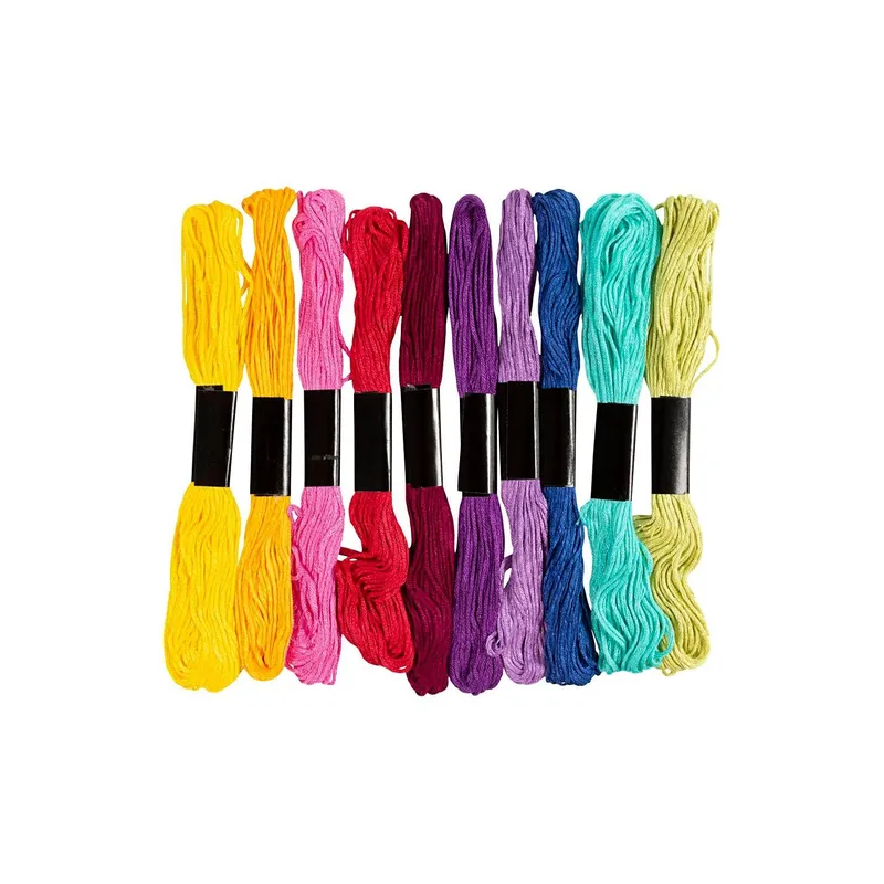 Creativ Company Stickgarn multicolore, 10 x 8 m