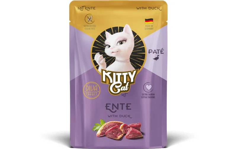 KITTY Cat Nassfutter KittyCat Paté Pouch Ente 85 g