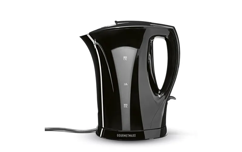 GOURMETmaxx Wasserkocher 1.7 l, noir