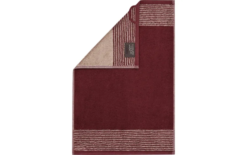 Cawö Duschtuch Two-Tone 80 x 150 cm, Bordeaux