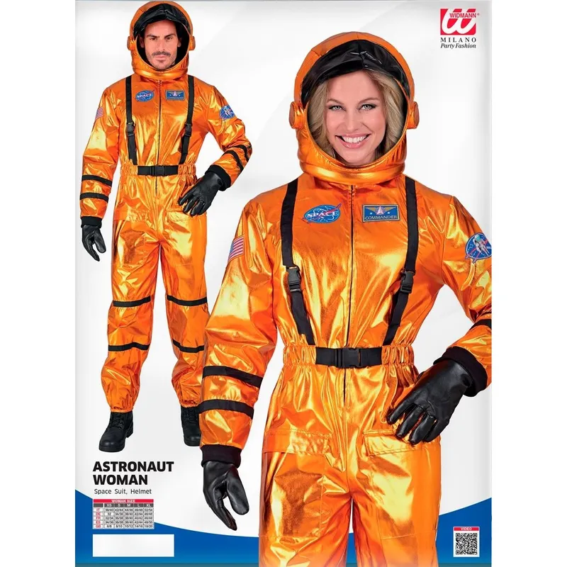 Kostüm Astronautin Orange M