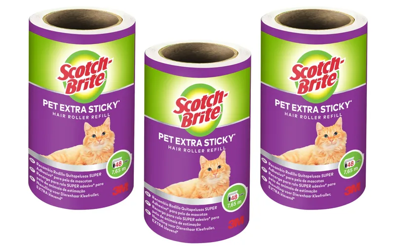 Scotch-Brite Kleiderroller Pet Refill, 3 Ersatzrollen