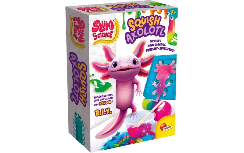 Lisciani Squish Axolotl DIY Squishy mit Pulver und Form