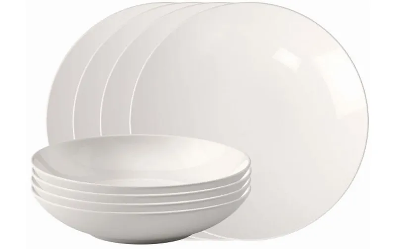 Villeroy & Boch Speise-Service For Me 8-teilig Set 1 pezzi,bianco