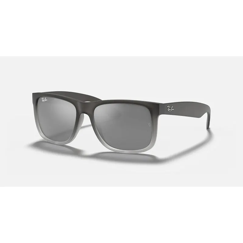 Ray-Ban Justin Classic Mattgrau, Gläser gris avec Farbverlauf