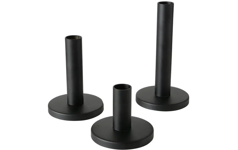 Boltze Kerzenhalter Malko 3-teilig, noir