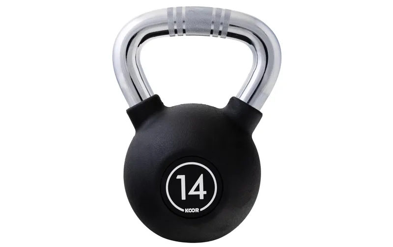KOOR Kettlebell 14 kg, Schwarz