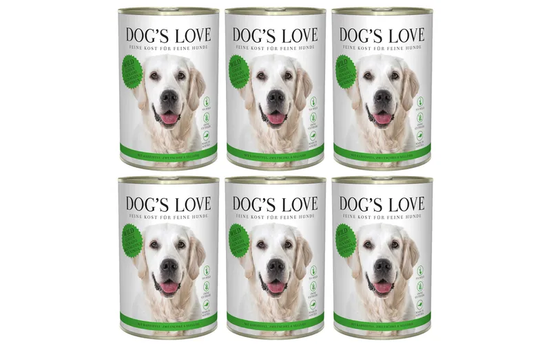 Dog's Love Nassfutter Adult Wild, 6 x 400 g
