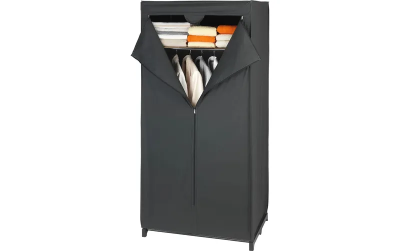 Wenko Kleiderschrank Deep Black 75 cm x 160 cm, 1 Stück
