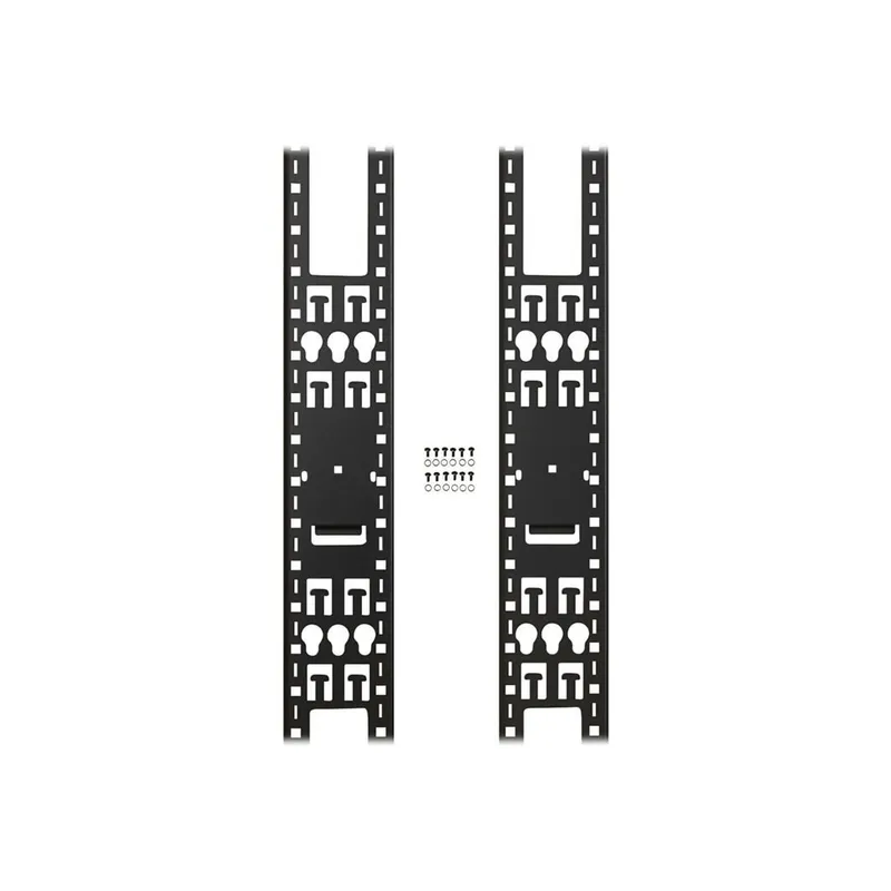 EATON TRIPPLITE 48U Rack Enclosure Server Cabinet Vertical Cable Management Bars Cable management bar, Black 48U pack of 2