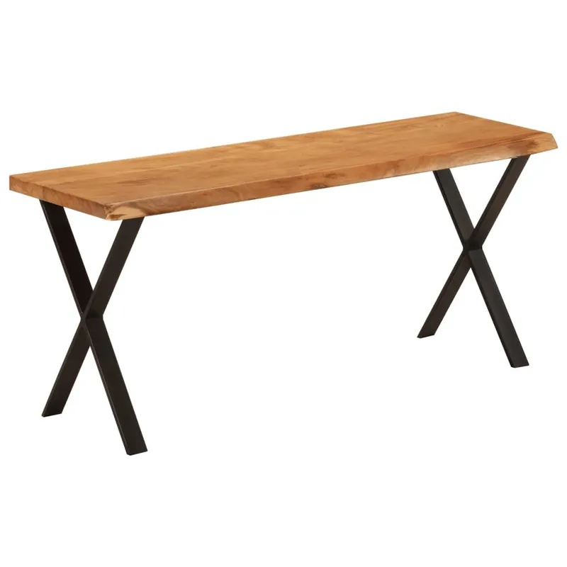 Bank Baumkante 105 cm legno massiccio acacia