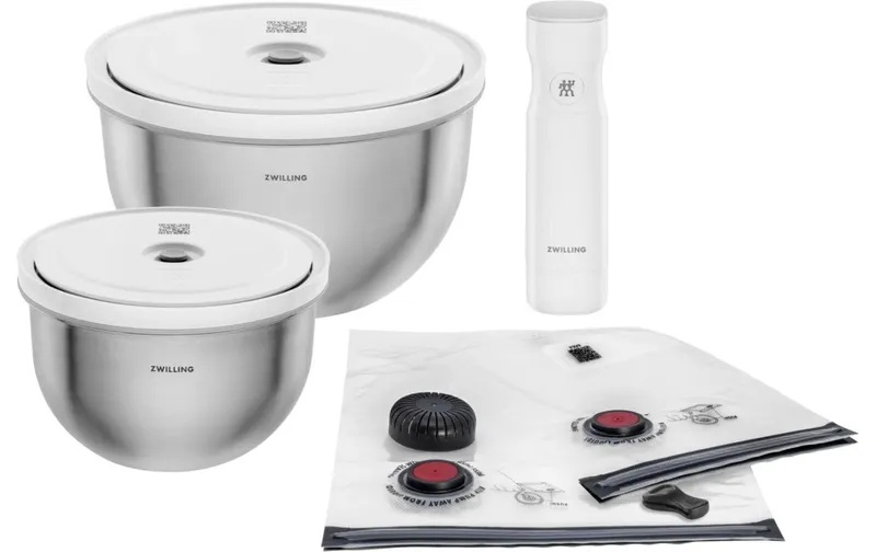 Zwilling Vakuumier-Behälter 9tlg. Fresh/Save Starter Set, Edelstahl