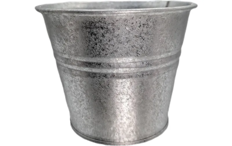 CHALET Blumentopf Paris L 14 x 14 x 11.5 cm, Silber