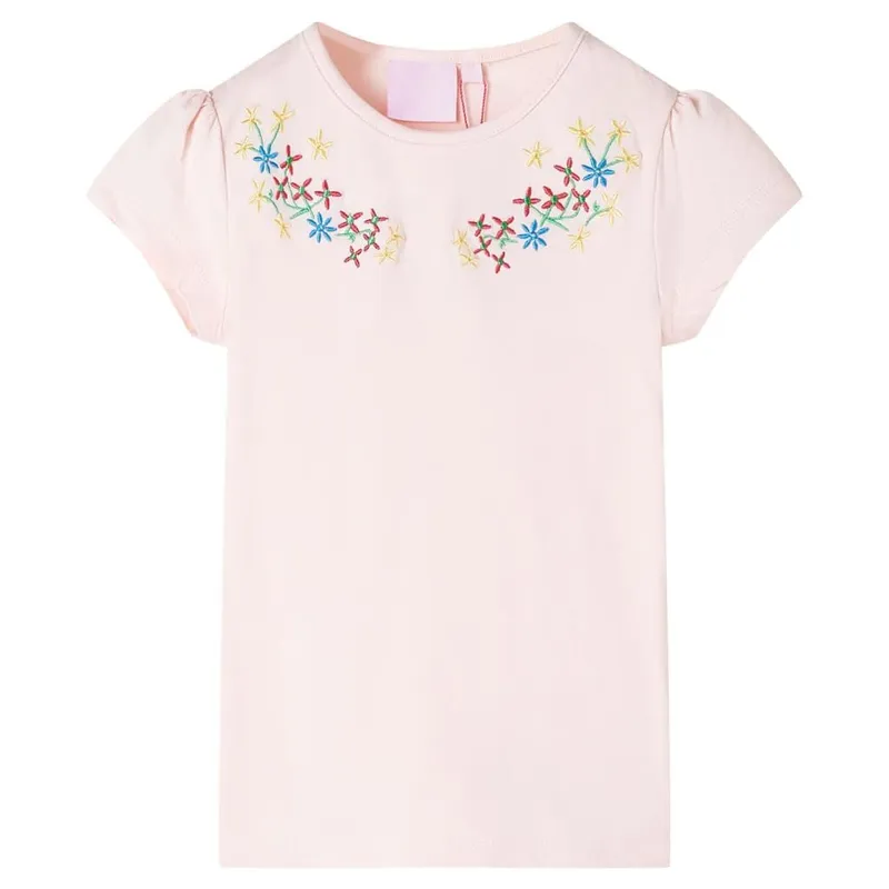 T-shirt pour enfants rose pâle 116