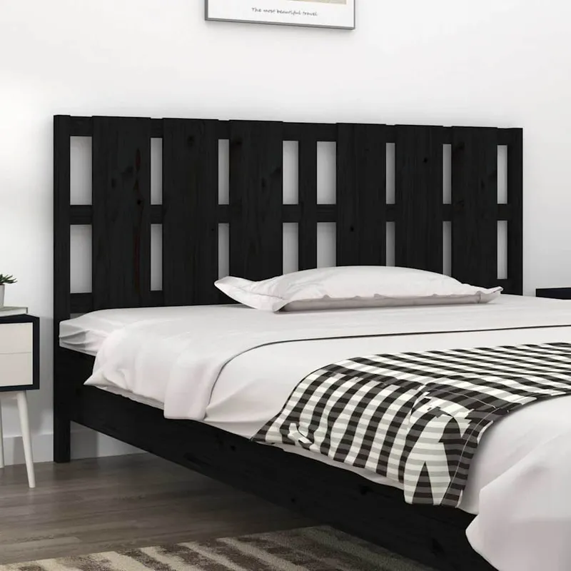 Kopfteil nero 165,5x4x100 cm legno massiccio pino