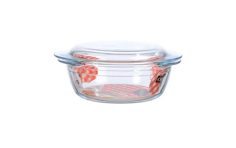 International Cookware Auflaufform Cocotte 1.6 l, Rund, transparent