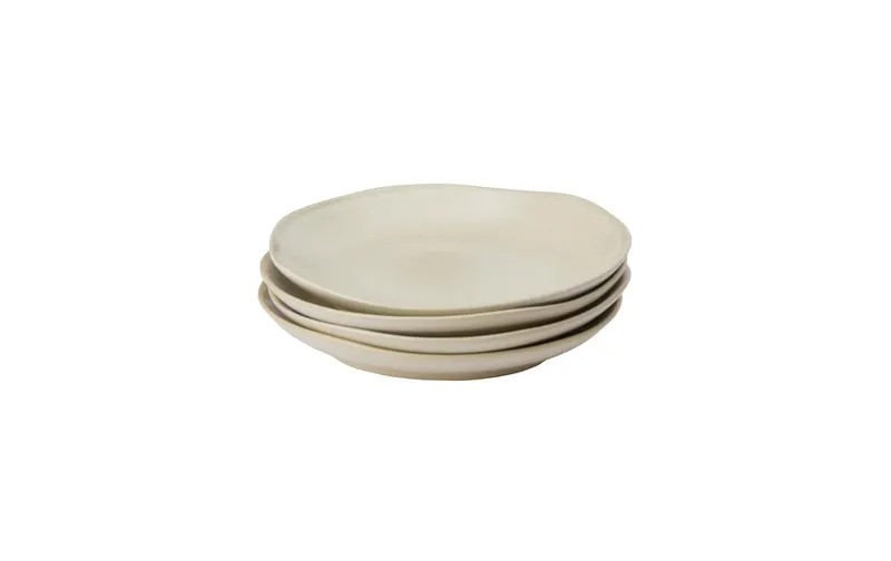 Urbanara Frühstücks- & Dessertteller Capela 4 pièces, 20 cm, naturele