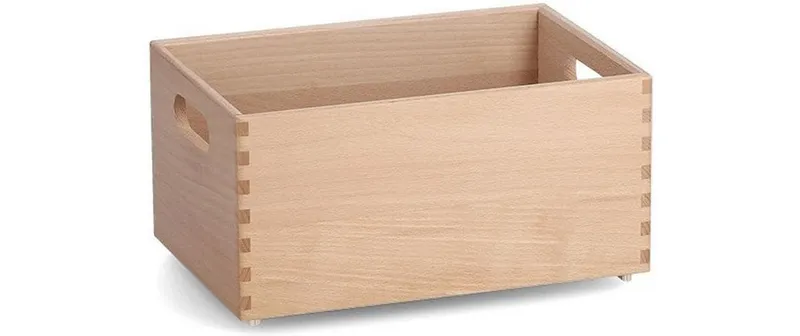 Zeller Present Aufbewahrungskiste Buche 30 x 20 x 15 cm, Braun