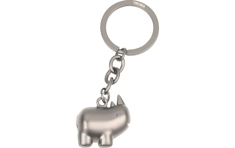 Troika Schlüsselanhänger Happy Rhino Gunmetal
