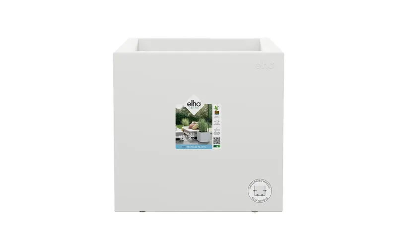 Elho Blumentopf Next Quadrat 30 cm Weiss