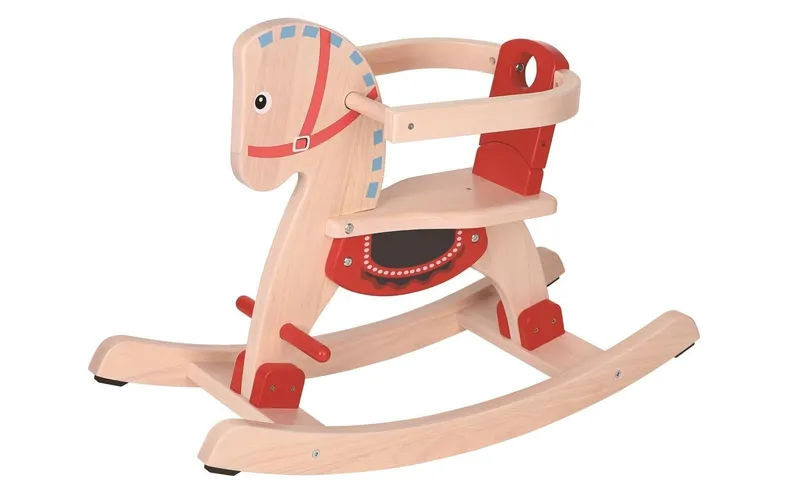 Spielba Holzspielwaren Schaukelpferd rouge/naturele