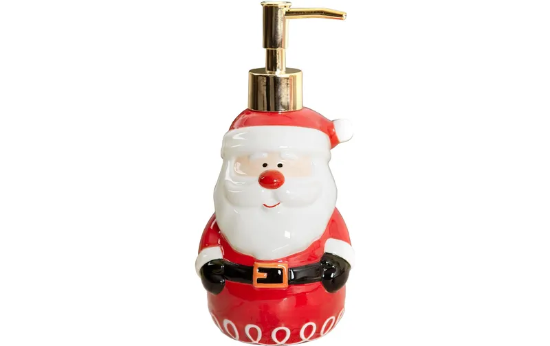 diaqua® Seifenspender Santa Claus 390 ml, red/black/white