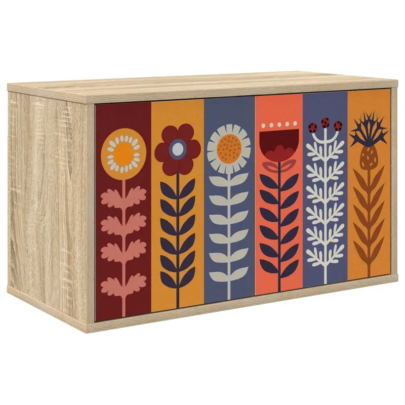 Meuble TV mural ESSEN 69 x 33 x 40 cm Chêne Sonoma