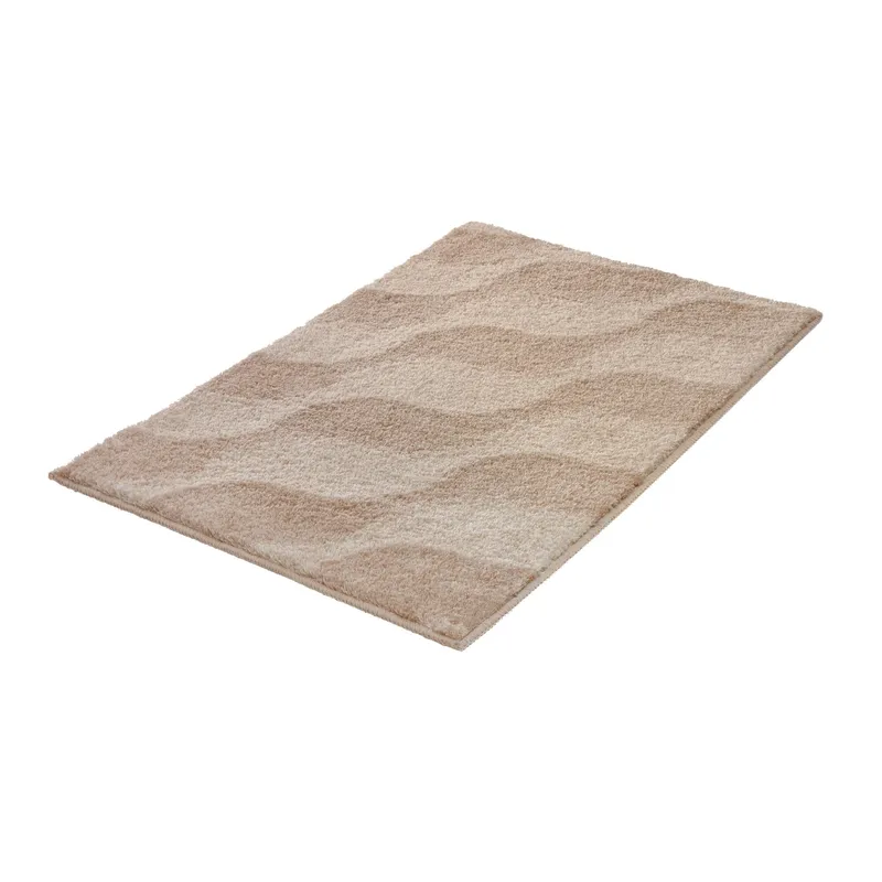 Kleine Wolke Badteppich Onda 70 x 120 cm, Taupe