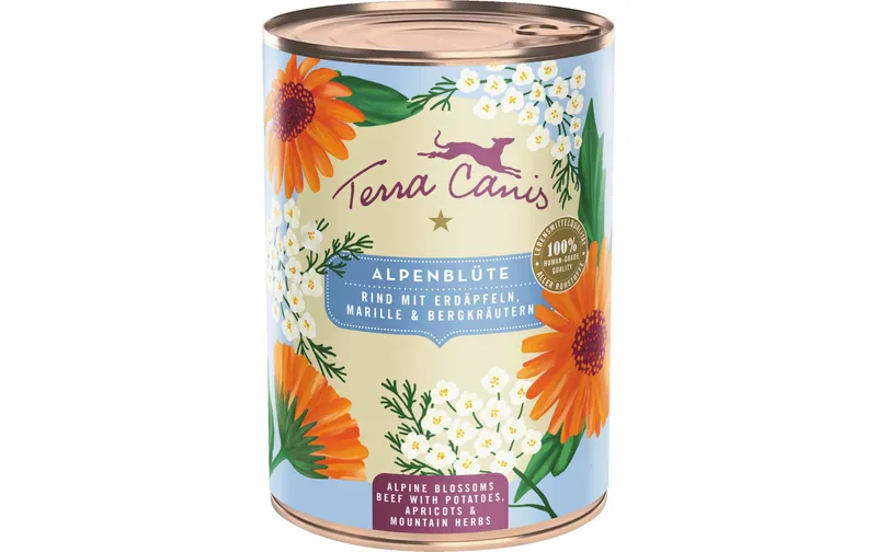 Terra Canis Nassfutter Flower Menu Alpenblüte, 400 g