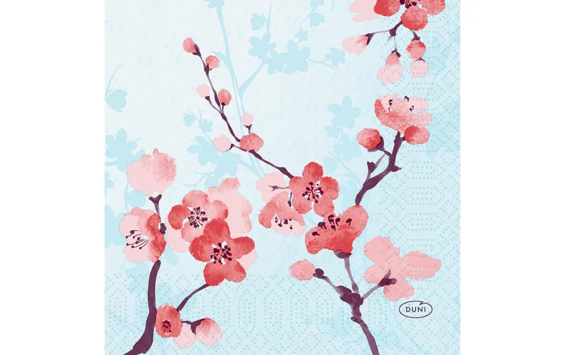Duni Papierservietten Cherry Breeze 24 cm x 24 cm, 50 pezzi