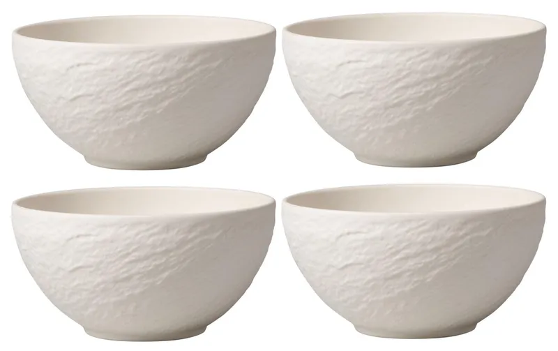 Villeroy & Boch Snackschale Manufacture Rock 14 cm, 4 pieces, white