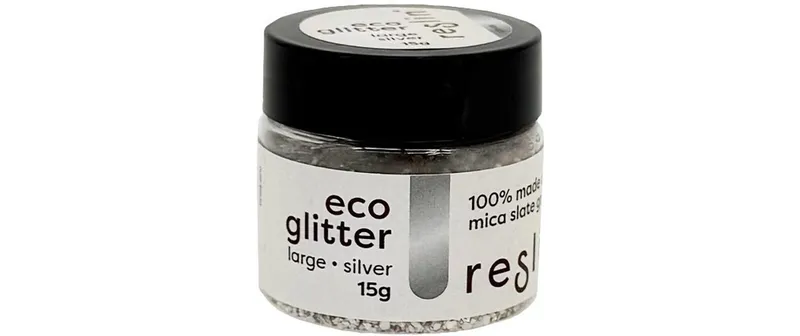 Reslin Farbpigmente Glitzer Large, silver