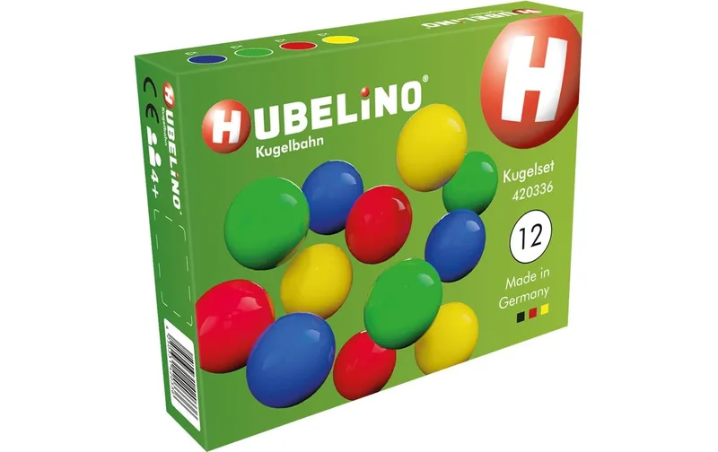 Hubelino Kugelbahn Zubehör Kugelset 12 Teile