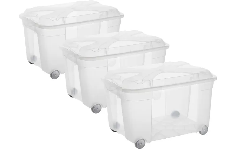 redho Aufbewahrungsbox Roller4 EASY transparent, 3 tlg.