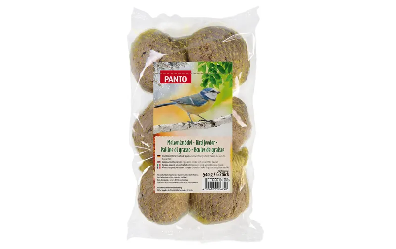 Panto Vogelfutter Meisenknödel mit Netz 6 Stück