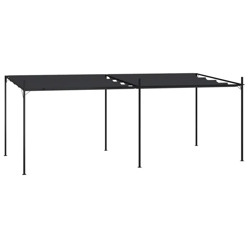 Belvédère avec toit rétractable 600x300x233 cm Anthracite