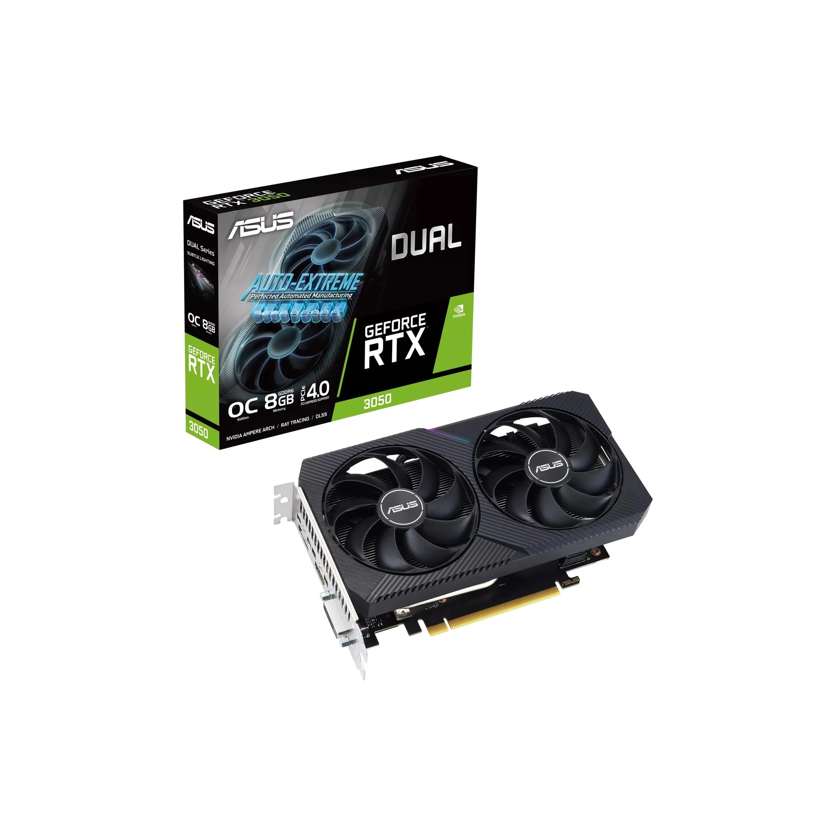 ASUS Grafikkarte Dual GeForce RTX 3050 V2 OC Edition 8 GB