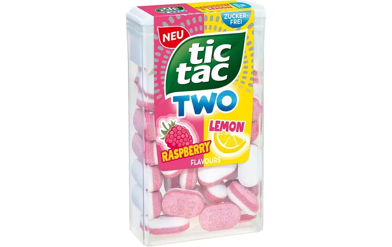 Tic Tac Bonbons Two Raspberry Lemon 38.5 g