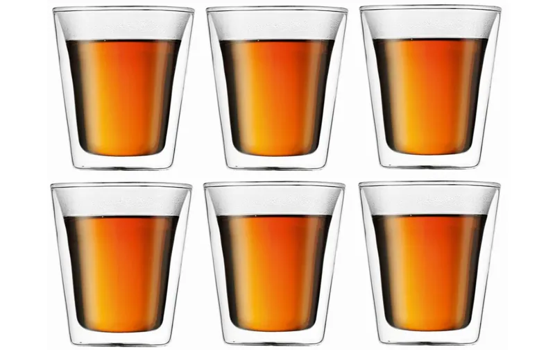 Bodum Thermobecher Canteen 200 ml, 6 pezzi, trasparente