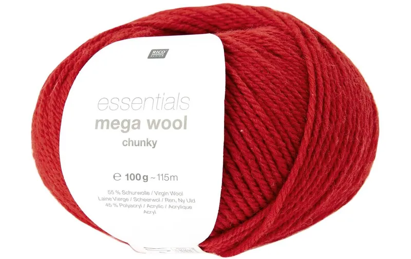 Rico Design Wolle Essentials Mega Wool chunky 100 g, red