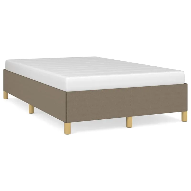 struttura letto senza materasso tortora 120x190 cm tessuto
