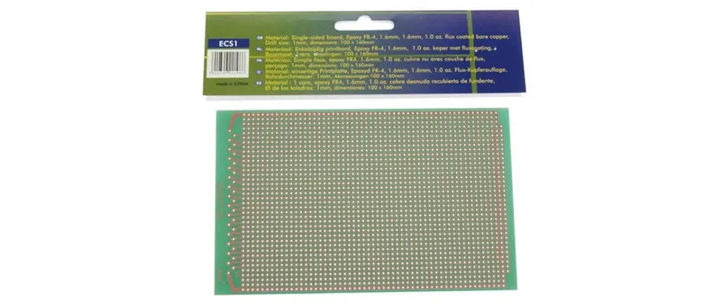 Velleman Europlatine ECS1 100x160mm, 1 pezzi