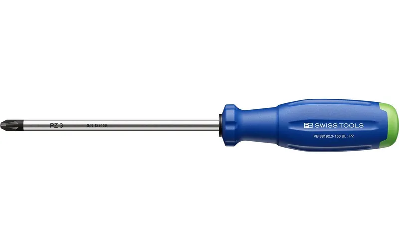 PB Swiss Tools Schraubenzieher PB 38192.3-150 BL bleu Pozidriv