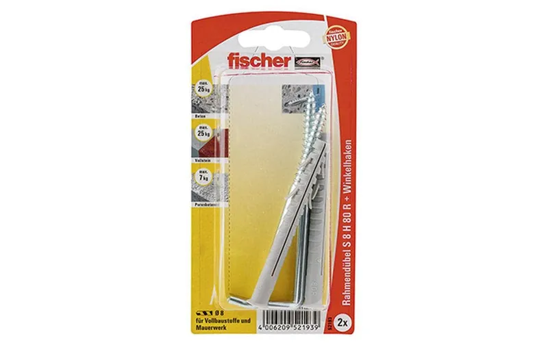 Fischer Rahmendübel S 8 H RW, 2 pezzi