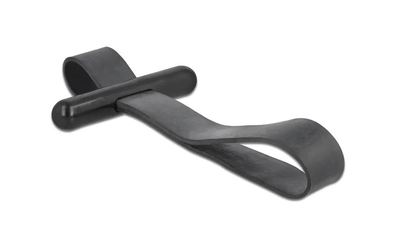 Delock Kabelbinder mit Gummischlaufe Schwarz 26 mm x 15 mm