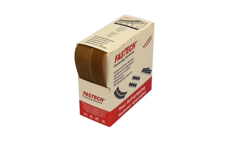 FASTECH Klettband-Box Coffee