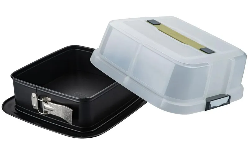 Zenker Springform quadratisch avec Transporthaube 24 x 24 cm