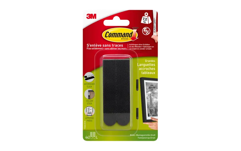 Command Montagekleber L 7,2 kg, noir, 4 Set